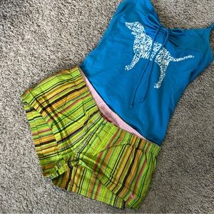 Pink Lounge Shorts and Tank Set